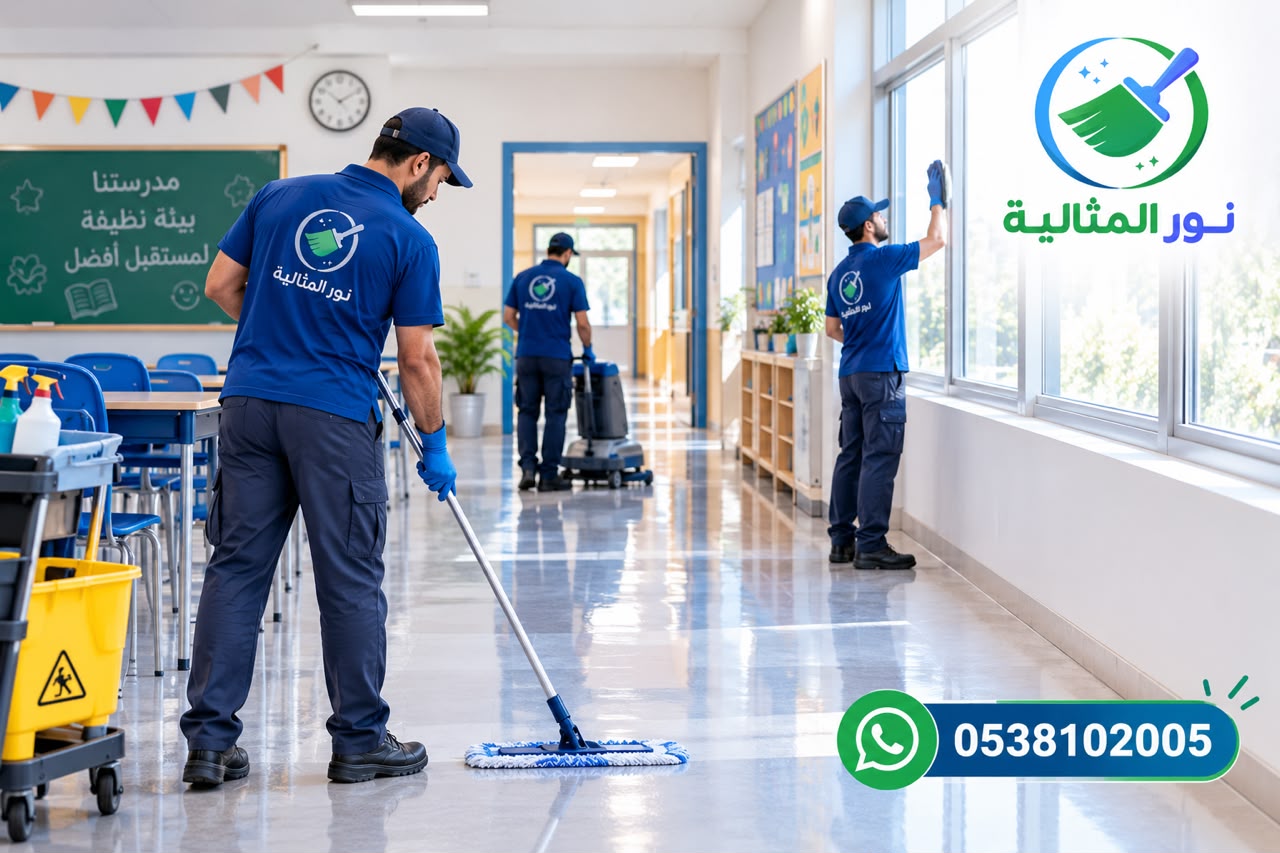 فريق تنظيف مدارس بالرياض